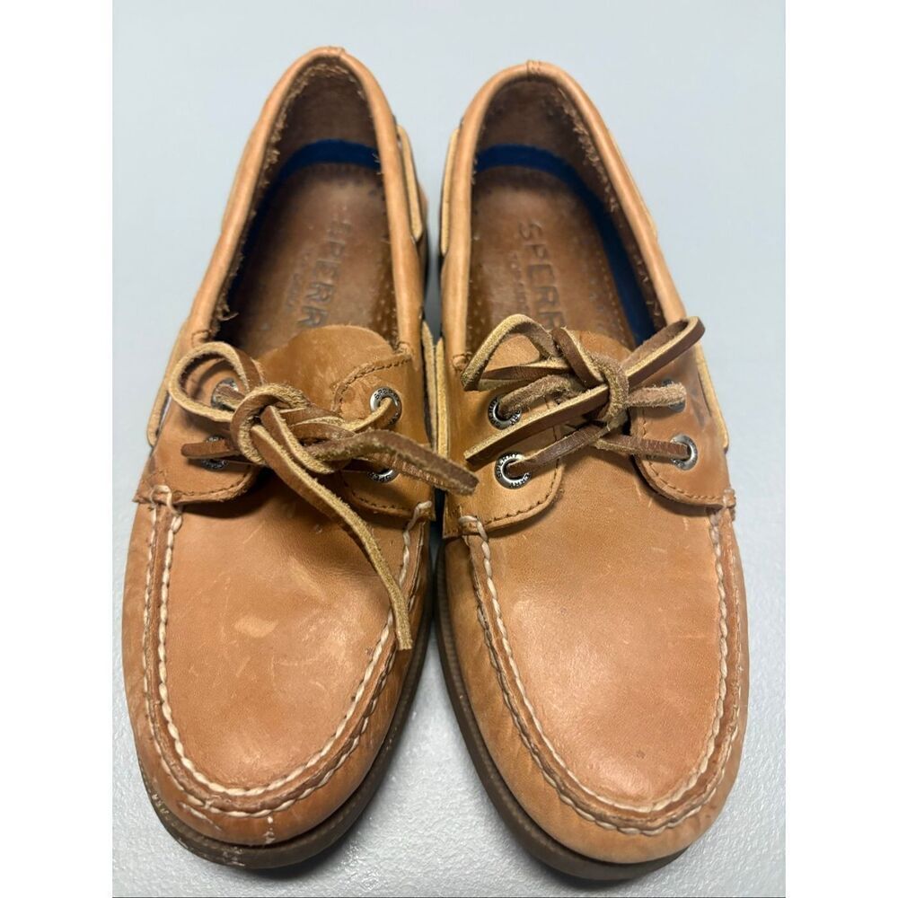 Sperry Top-Sider Leather brown loafers size 5m - Picture 3 of 8